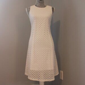 Sharagano White Lace Dress